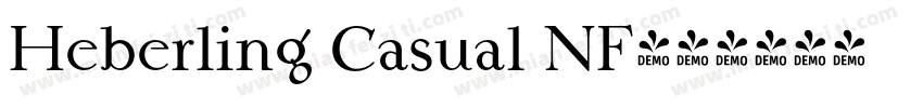 Heberling Casual NF字体转换